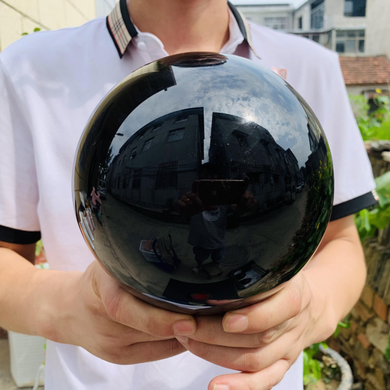 8.95LB natural obsidian Quartz sphere Crystal polished Ball Healing home decor