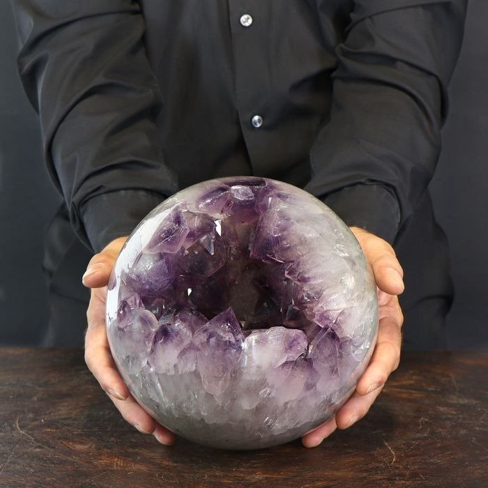 Extra Size - Top Quality - Amethyst Sphere - Height: 200 mm - Width: 200 mm- 9000 g