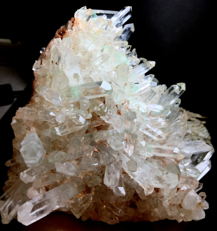 1423g  Himalayan Phantom 'Green Ghost' Lemuria QUARTZ Crystal Point&Pyramid P924