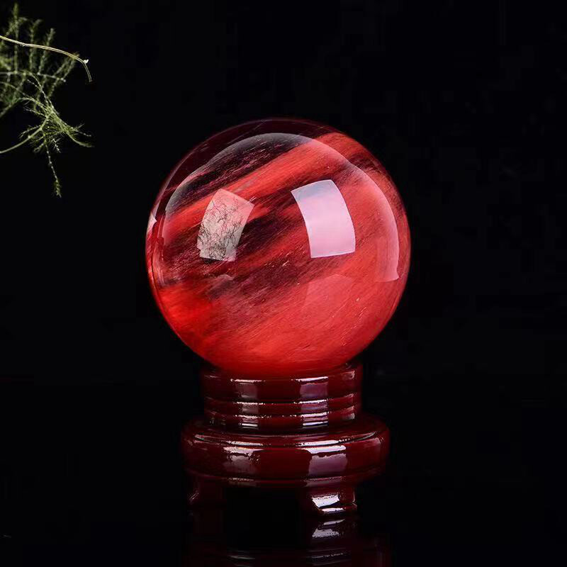 Natural Quartz Crystal Healing Gems Sphere Ball Energy Stone Reiki Decor + Stand