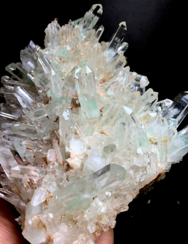 1423g  Himalayan Phantom 'Green Ghost' Lemuria QUARTZ Crystal Point&Pyramid P924