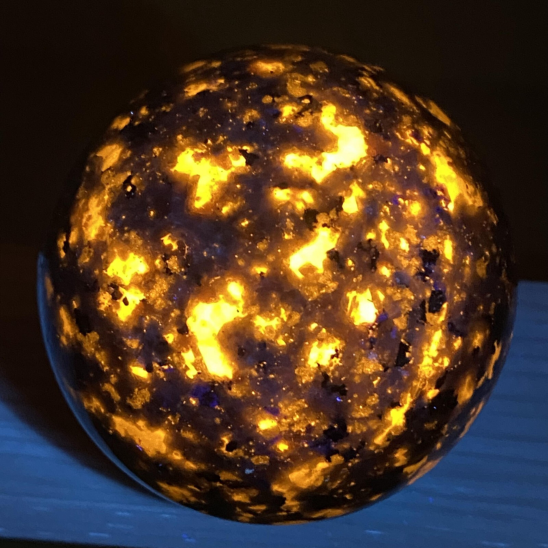 1pc Natural Yooperite Ball Quartz Crystal Polished Sphere reiki 45mm+ healing