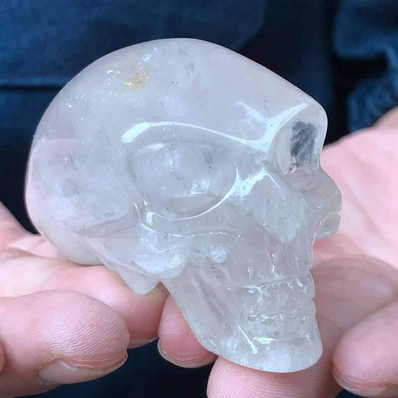 0.15kg Natural clear quartz skull carved Quartz Crystal skull Healing