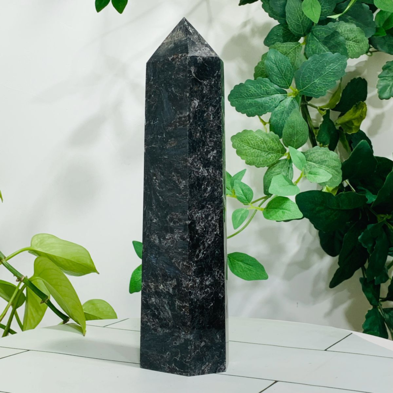 1256g Natural Firework Stone Quartz Obelisk Crystal Wand Point Tower Healing