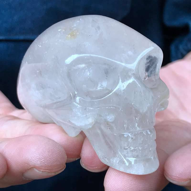 0.15kg Natural clear quartz skull carved Quartz Crystal skull Healing