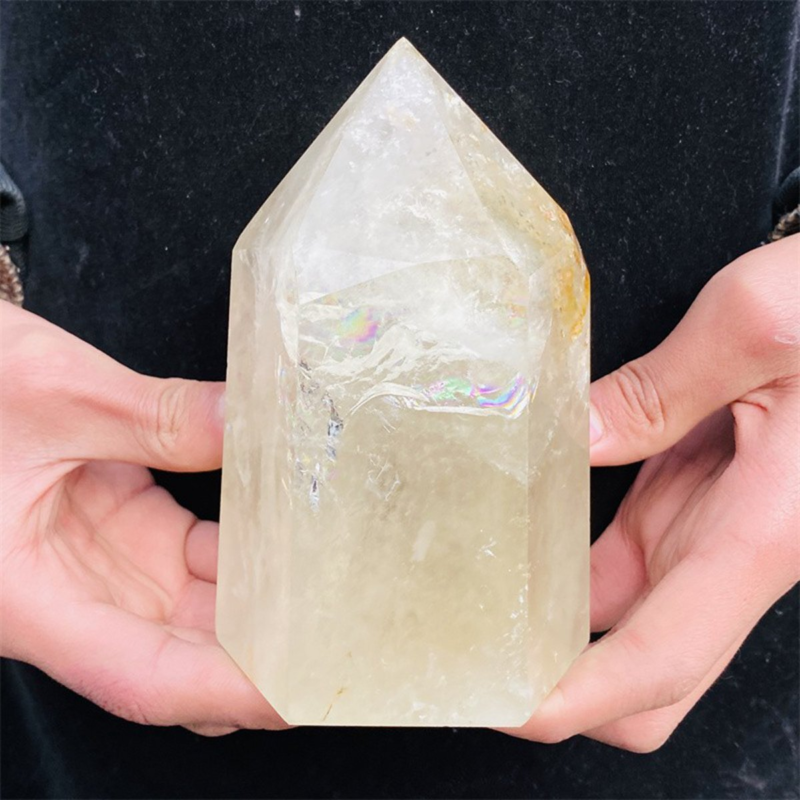 1290g Natural  White Quartz Obelisk Crystal Wand Point Healing Mineral Stone