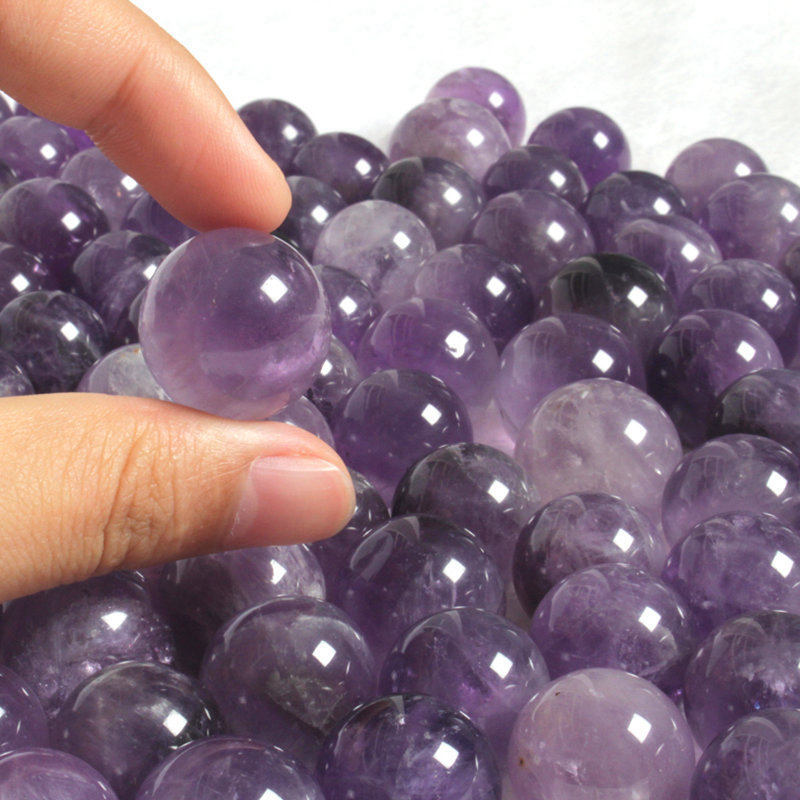 Natural Quartz Crystal Healing Gems Sphere Ball Energy Stone Reiki Decor + Stand