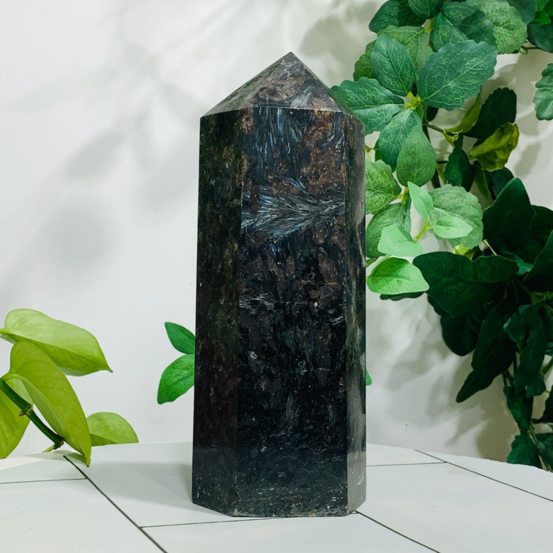 1758g Natural Firework Stone Quartz Obelisk Crystal Wand Point Tower Healing