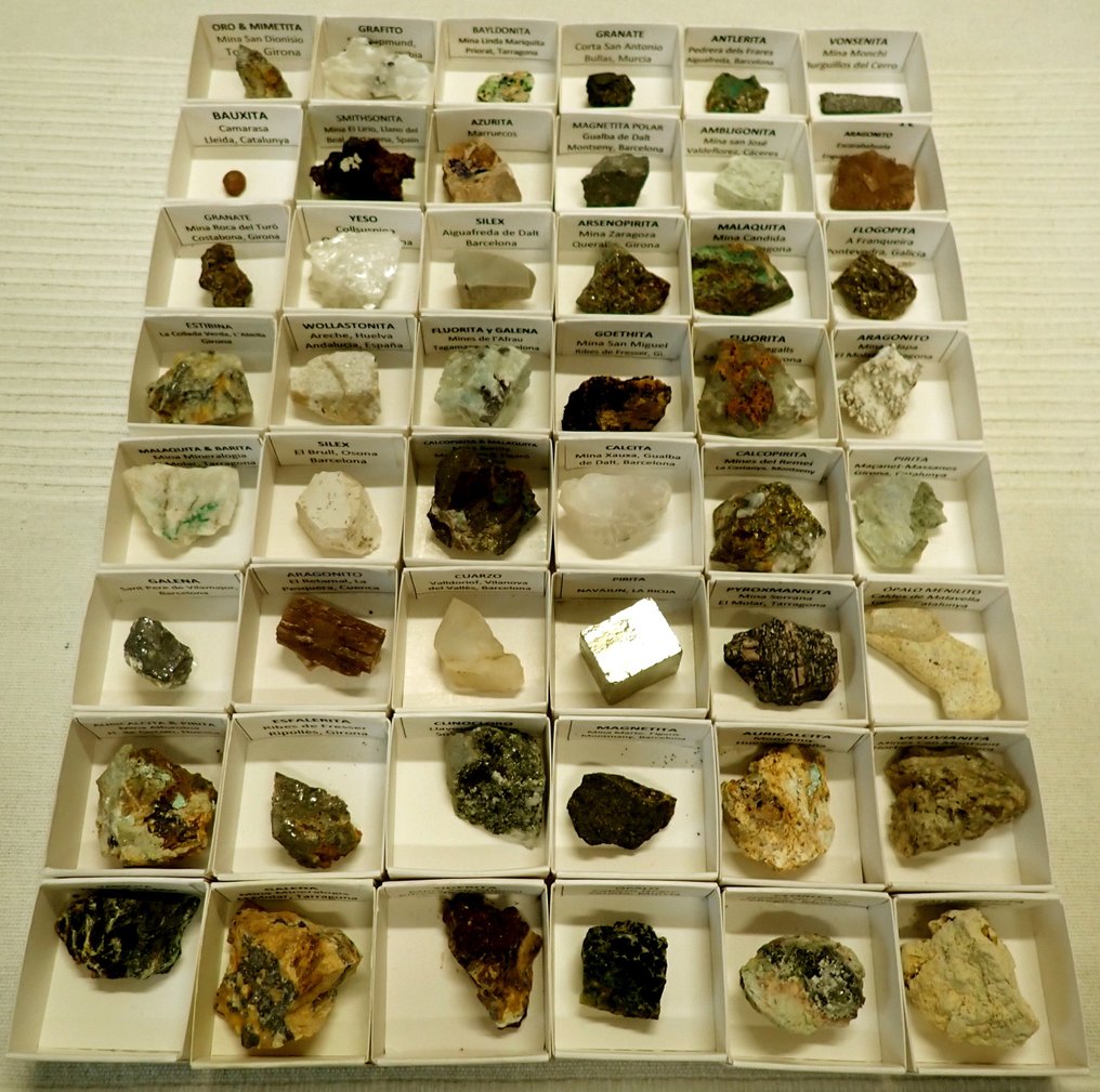 Mineral Collection - Height: 19 cm - Width: 19 cm- 950 g - (48)