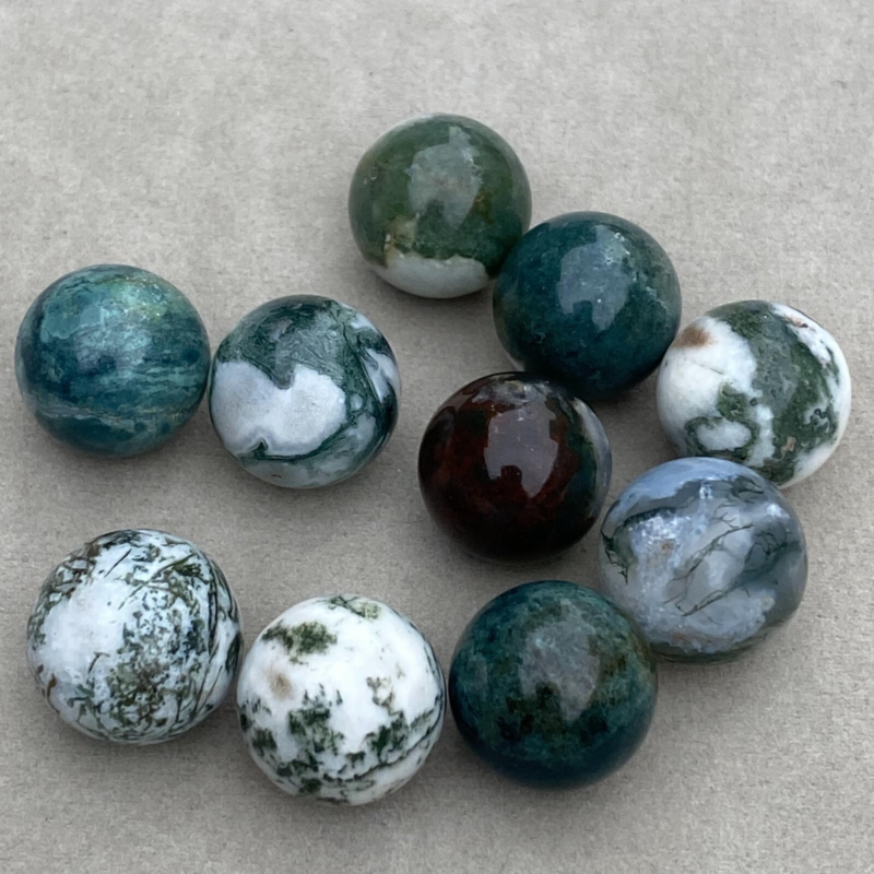 20pcs Wholesale Natural Aquatic agate Ball Quartz Crystal 15mm Sphere+box Reiki