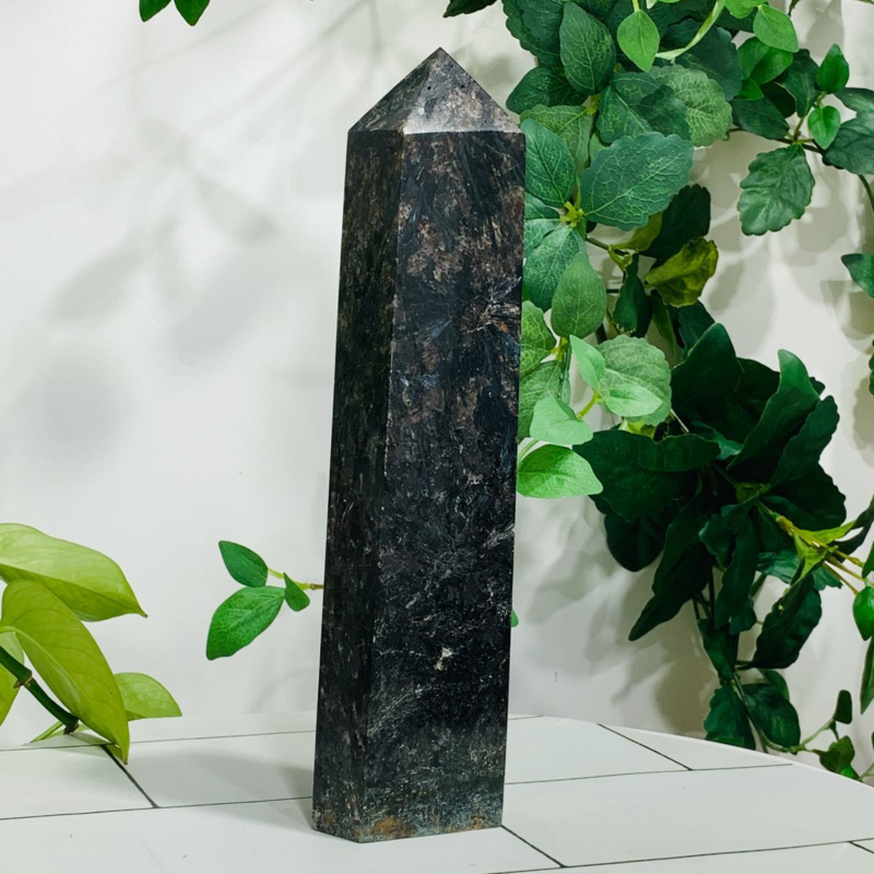 1338g Natural Firework Stone Quartz Obelisk Crystal Wand Point Tower Healing