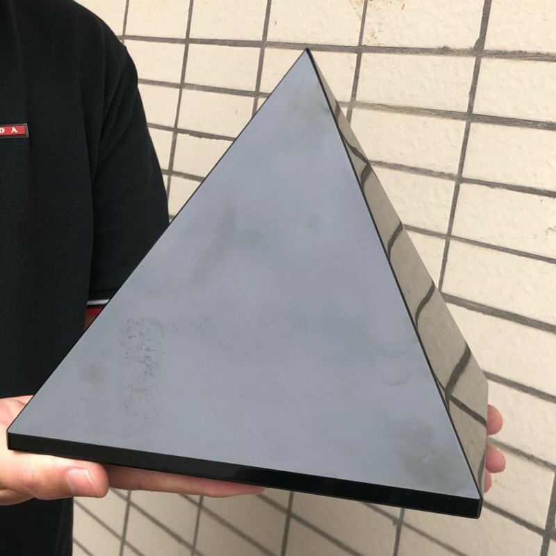 14.88LB  Natural beautiful Obsidian Pyramid polished Reiki Stone Healing