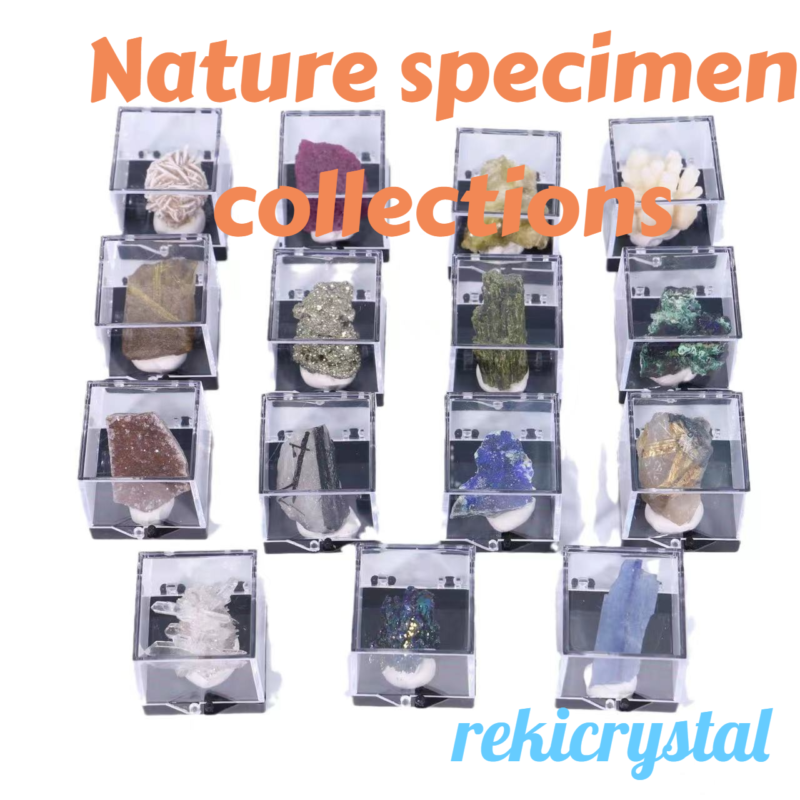 Natural ore crystal mineral raw stone geological science specimen collections