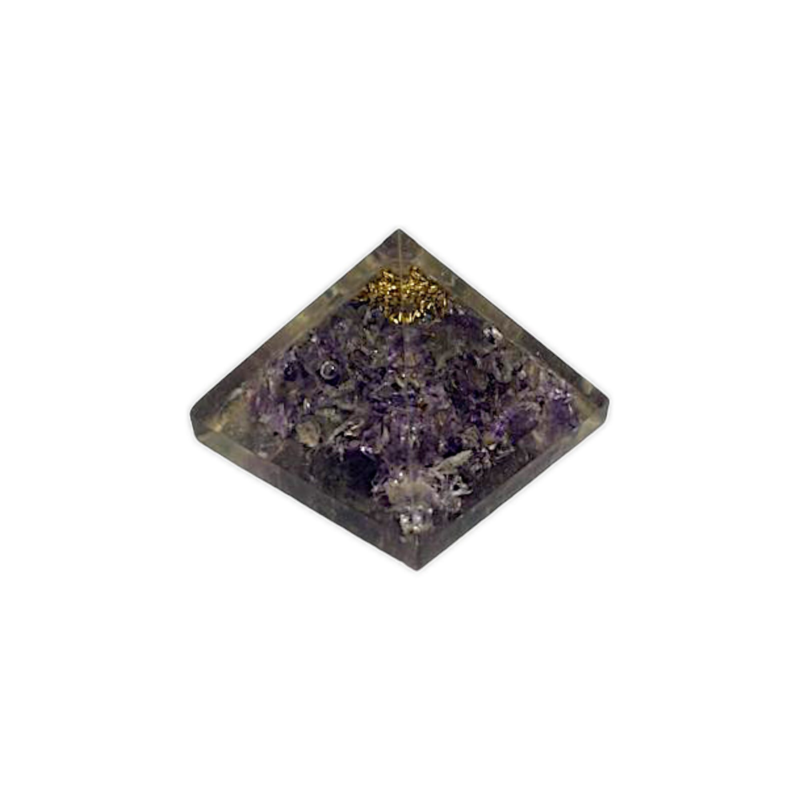 20-25MM Amethyst Crystal Mini Pyramid Chakra Reiki Healing Meditation Orgonite