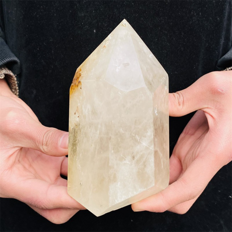 1290g Natural  White Quartz Obelisk Crystal Wand Point Healing Mineral Stone