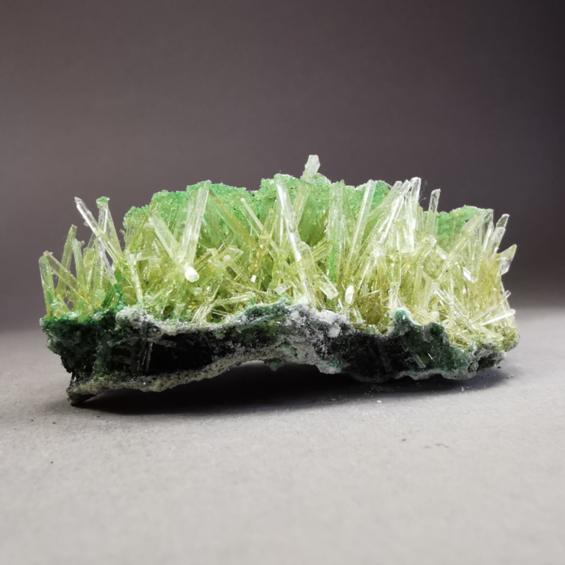 24.9 g RARE Gypsum var. Selenite w. Atacamite / Poland / Rough Crystal Specimen