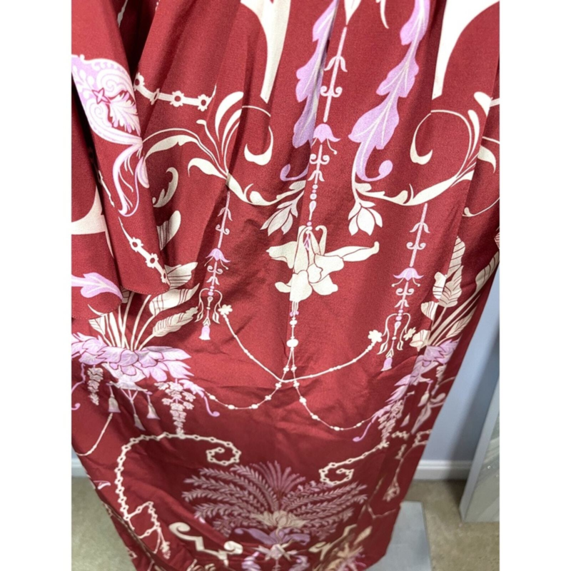 NWT JOHANNA ORTIZ Silk Hanging Garden Floral Printed Kimono Maxi Dress Sz 0