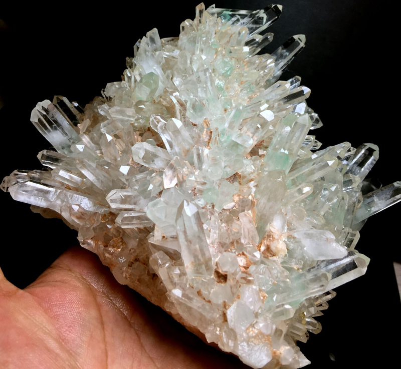 1423g  Himalayan Phantom 'Green Ghost' Lemuria QUARTZ Crystal Point&Pyramid P924