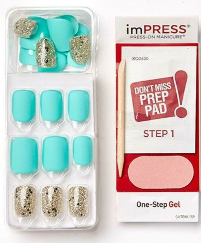 Kiss imPRESS Press-On Manicure One Step False Nails + Accents U PICK COLOR New!!