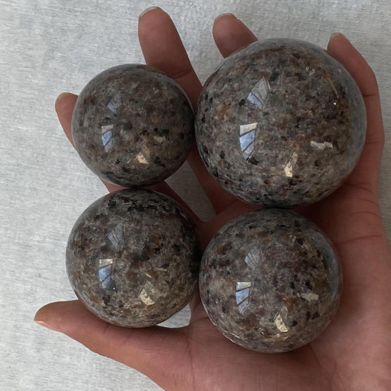 1pc Natural Yooperite Ball Quartz Crystal Polished Sphere reiki 45mm+ healing