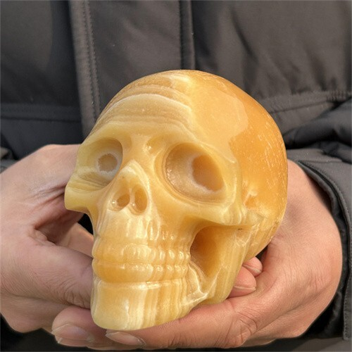 930g Natural Carved Geodes stone Skull Figurines Reiki Quartz Crystal Skull Deco