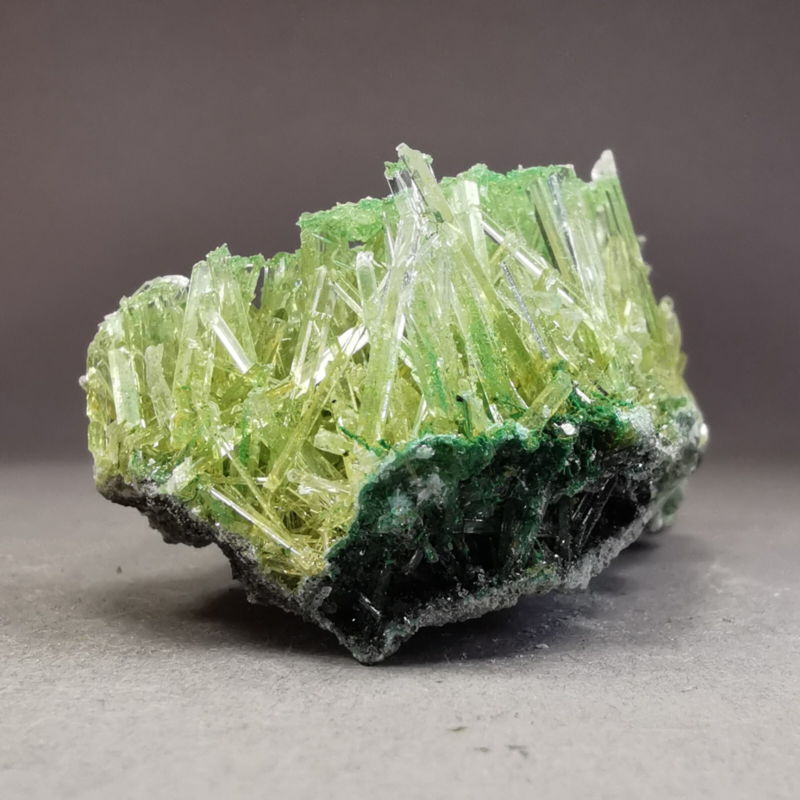 24.9 g RARE Gypsum var. Selenite w. Atacamite / Poland / Rough Crystal Specimen