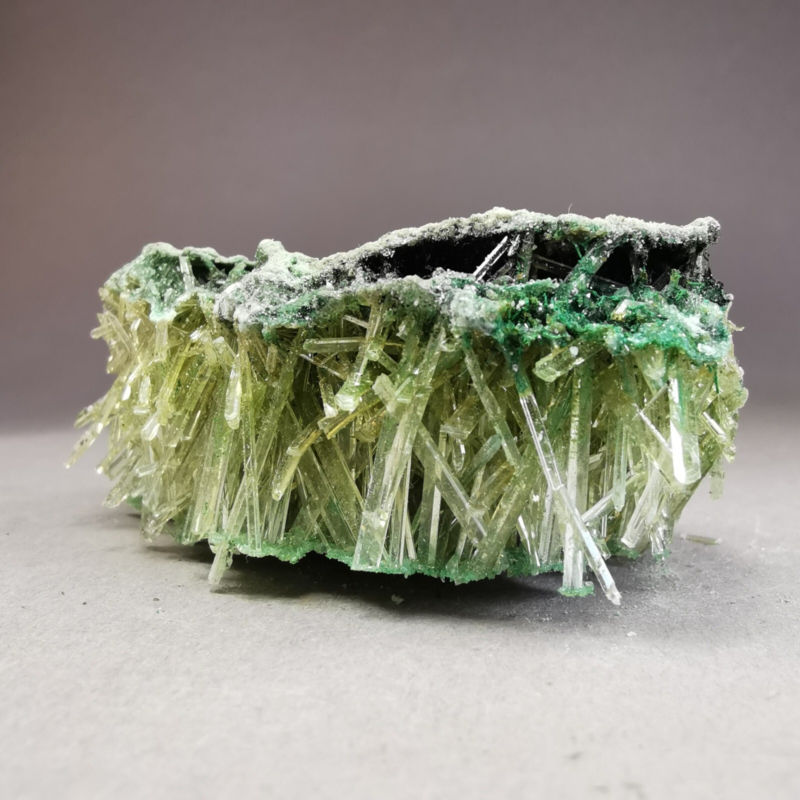 24.9 g RARE Gypsum var. Selenite w. Atacamite / Poland / Rough Crystal Specimen