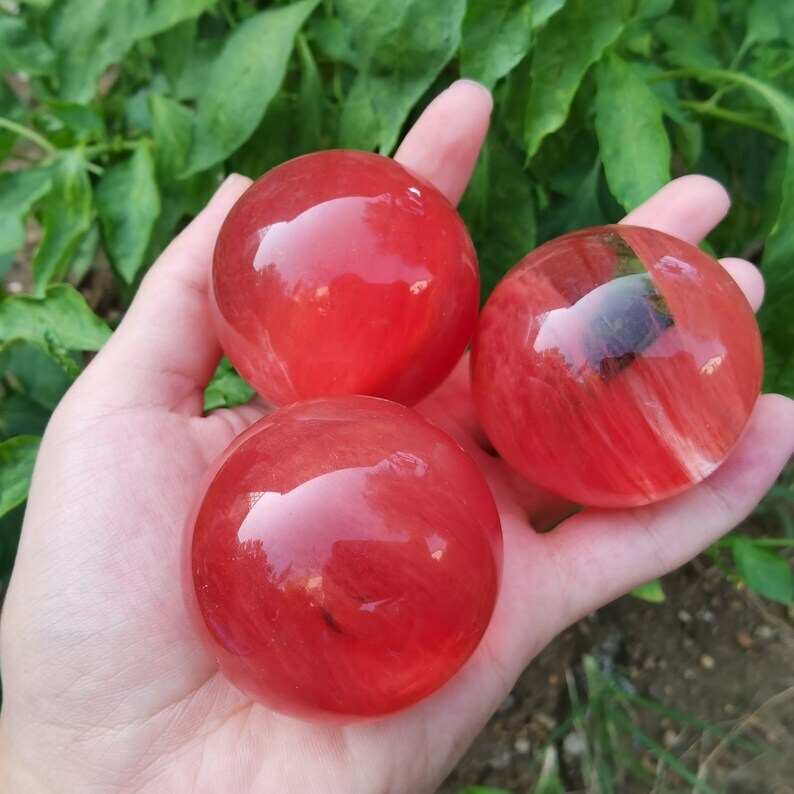 Melting stone Sphere smelting Quartz Heal Decoration Gifts Energy Crystals