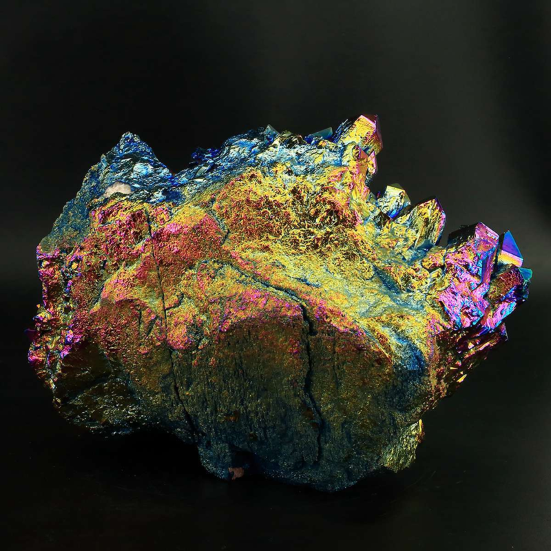 3294g Colourful Crystal Cluster Quartz Mineral Specimen Decoration Electroplate