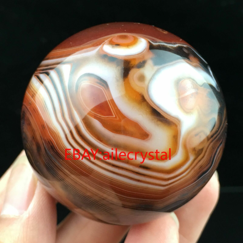 Natural Quartz Crystal lace agate Sphere Ball Reiki Divination ball 30mm+ 1PC
