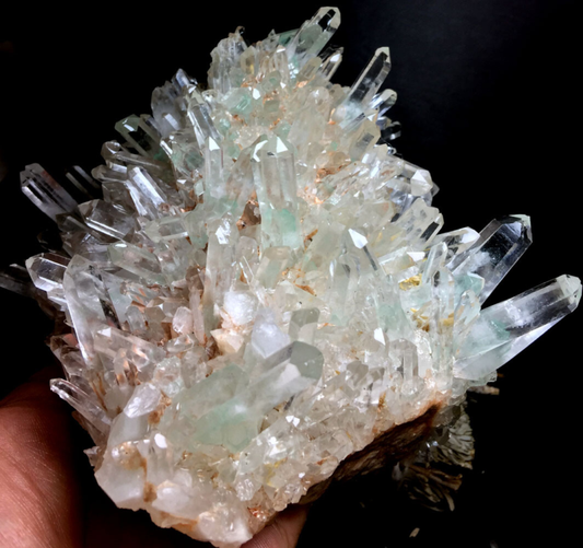 1423g  Himalayan Phantom 'Green Ghost' Lemuria QUARTZ Crystal Point&Pyramid P924