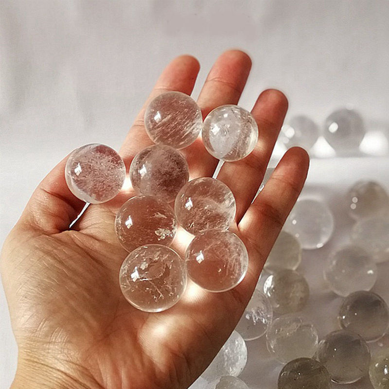 Natural Quartz Crystal Healing Gems Sphere Ball Energy Stone Reiki Decor + Stand