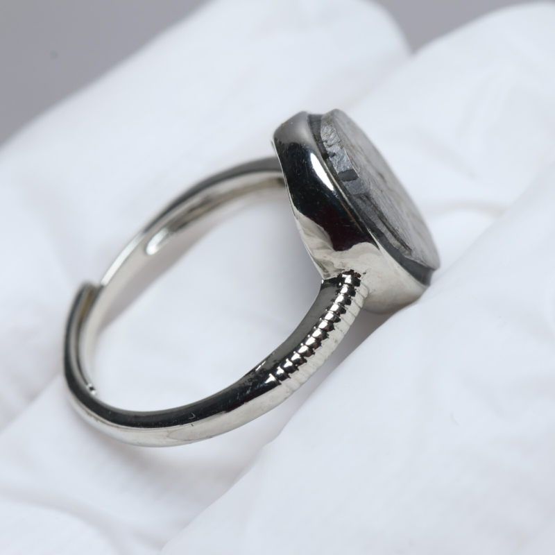Muonionalusta meteorite RING ,size adjustable Ring R2085