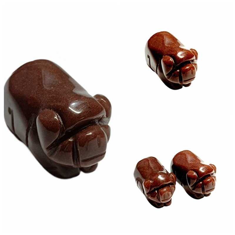 Natural Quartz Crystal Skull Carved Pig Healing Stone Wild Boar Piggy Animal Gem