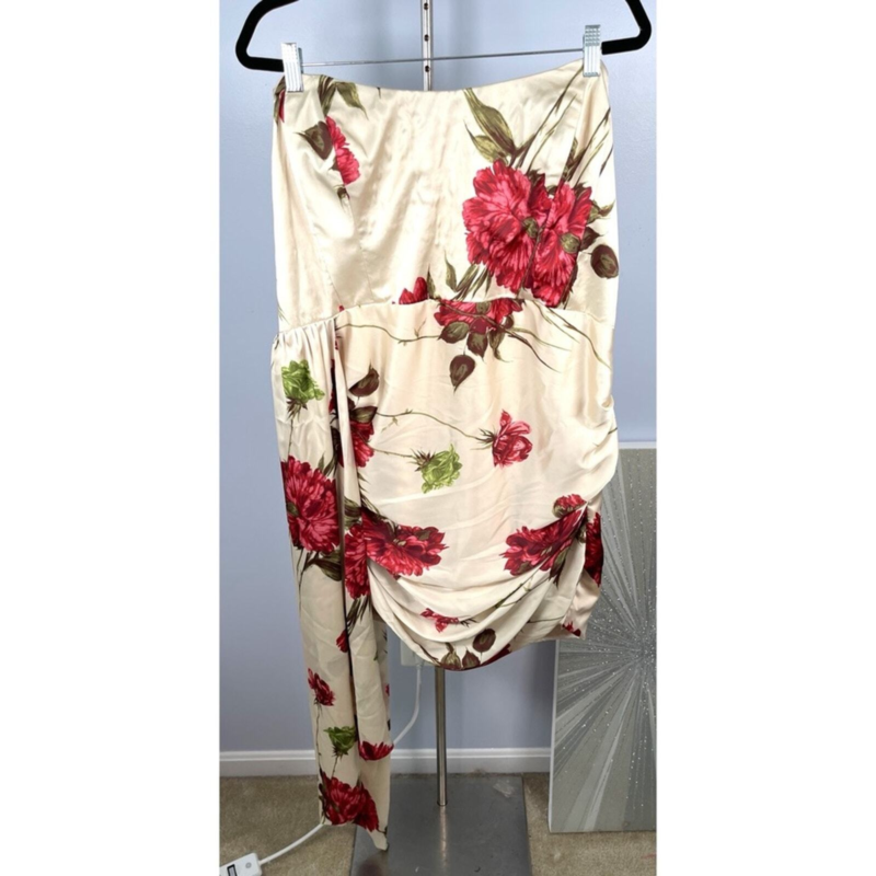 NWT Katie May Chasing Dawn Floral Drape Plus Size Mini Dress Size 3X