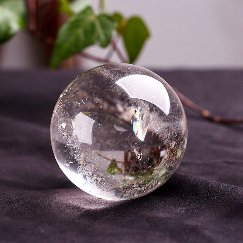 Natural Quartz Crystal Healing Gems Sphere Ball Energy Stone Reiki Decor + Stand