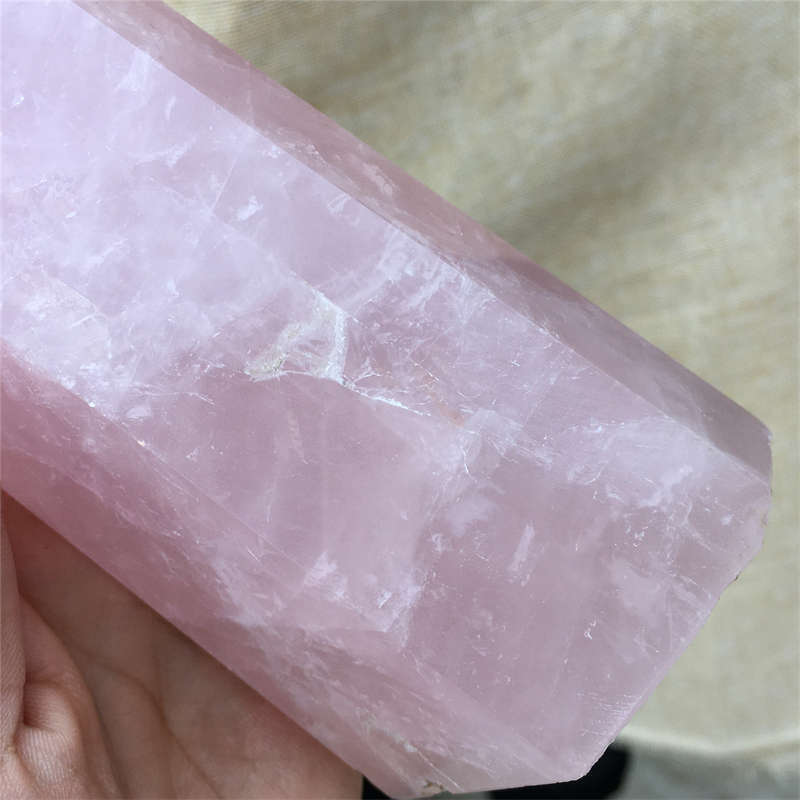 1.19kg Natural Rose quartz obelisk quartz cystal wand point gem healing