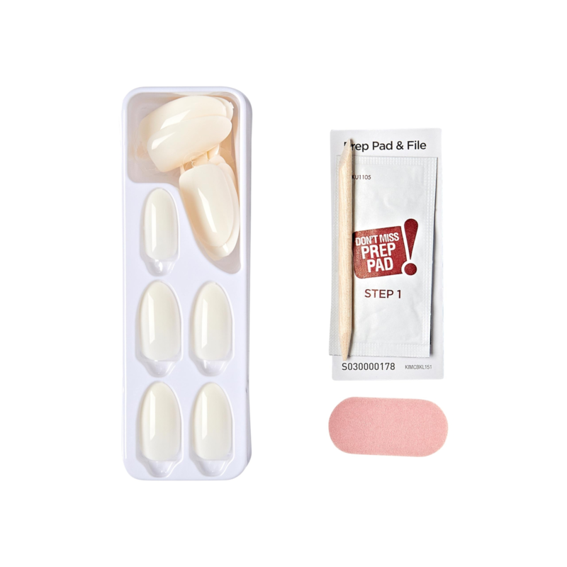 KISS imPRESS No Glue Mani Press On Nails, Design, Just a Dream', Pink, Short