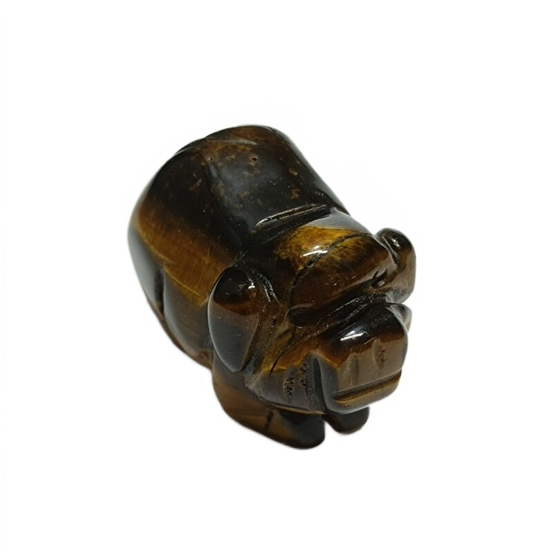 1.5'' Natural Quartz Crystal Cute Baby Piggy Hand Carved Healing Animal Decor