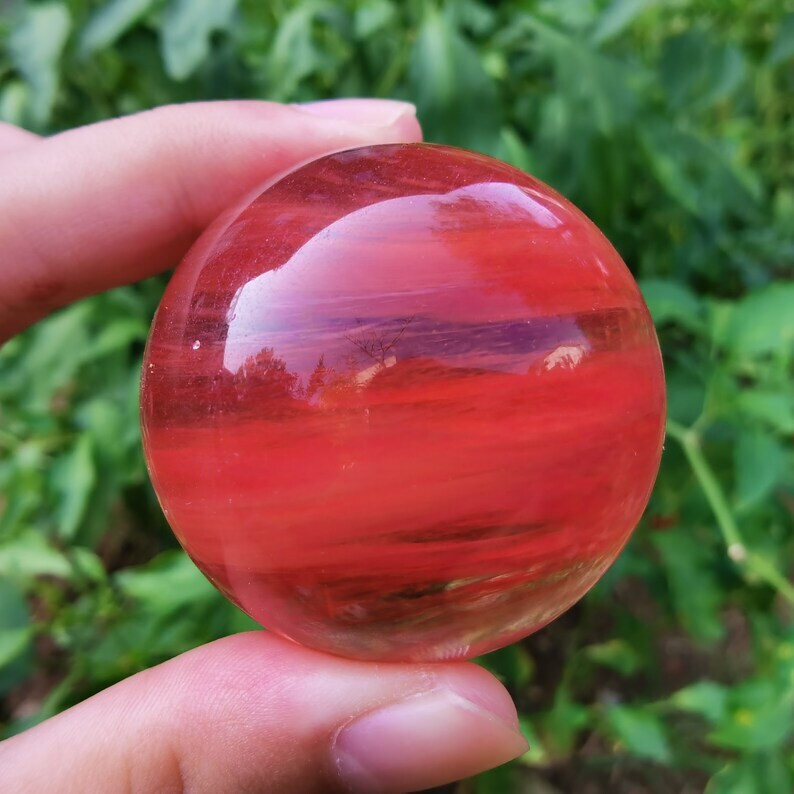 Melting stone Sphere smelting Quartz Heal Decoration Gifts Energy Crystals