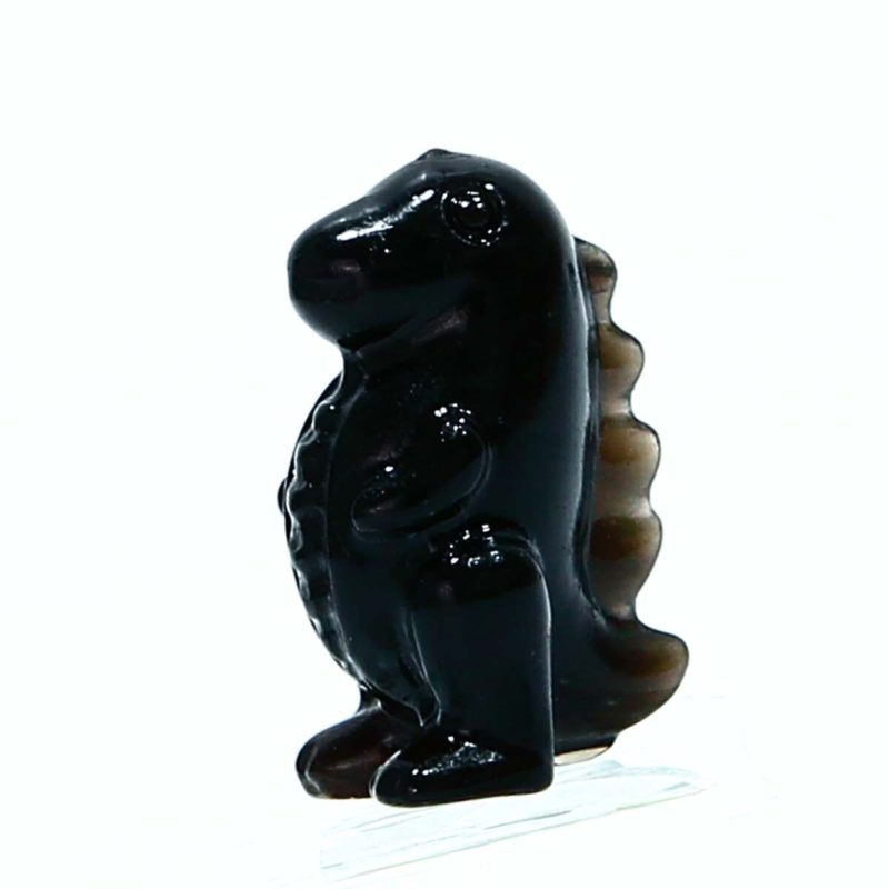 Natural handmade animal carving gem crystal carving folk crafts obsidian dinosau