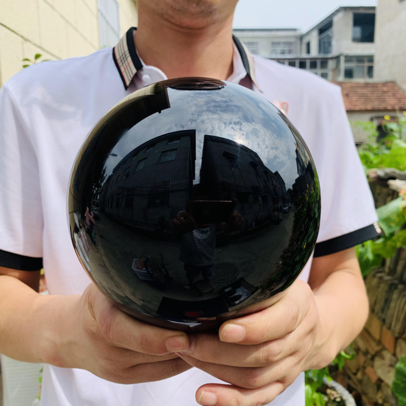 8.95LB natural obsidian Quartz sphere Crystal polished Ball Healing home decor