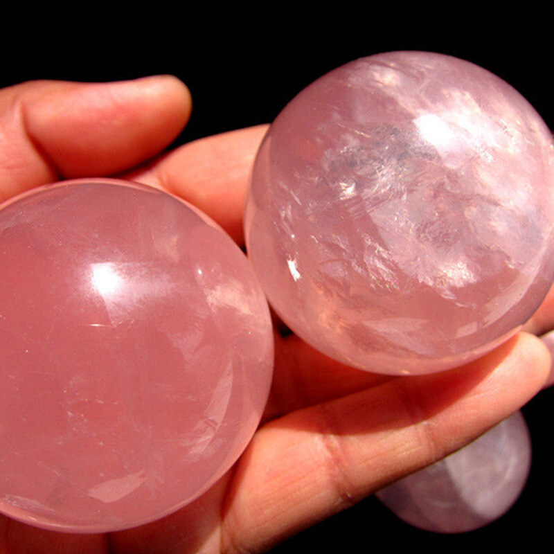Natural Quartz Crystal Healing Gems Sphere Ball Energy Stone Reiki Decor + Stand