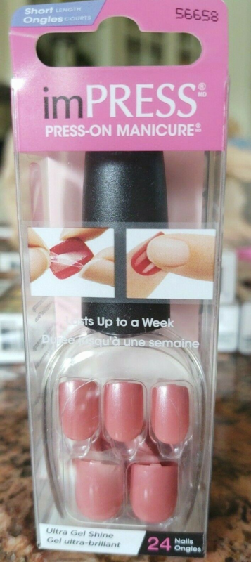 Kiss imPRESS Press-On Manicure One Step False Nails + Accents U PICK COLOR New!!