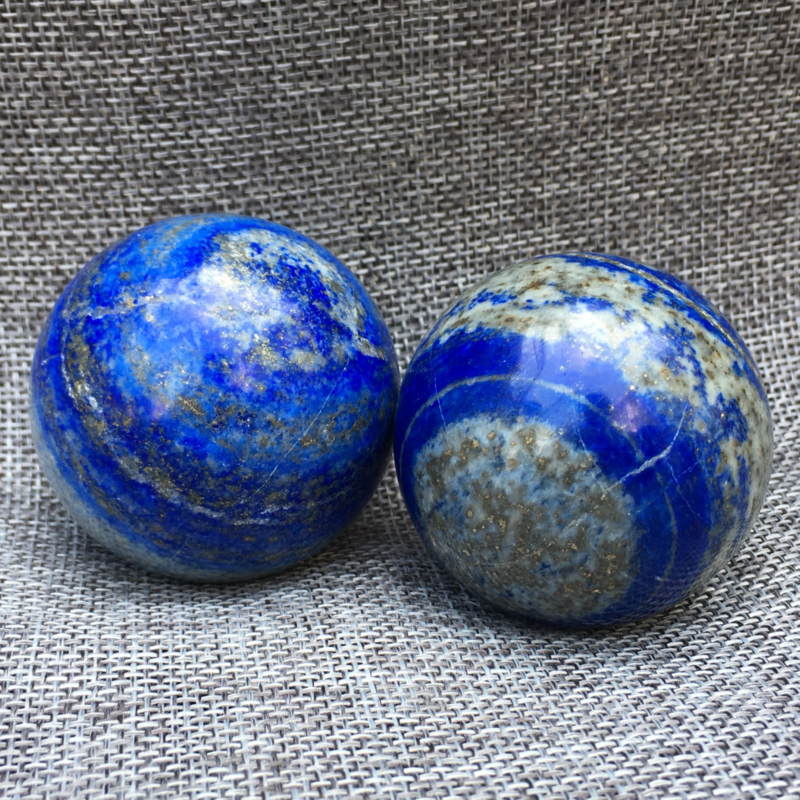 Natural Lapis lazuli Sphere quartz crystal ball rock Healing 40mm+ 1pc