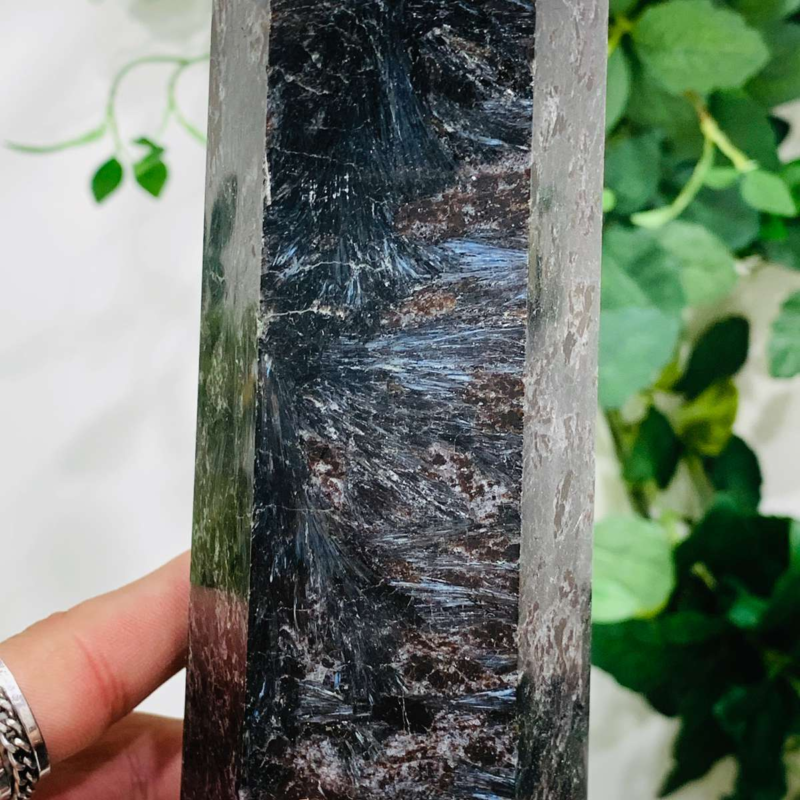 1256g Natural Firework Stone Quartz Obelisk Crystal Wand Point Tower Healing
