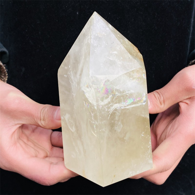 1290g Natural  White Quartz Obelisk Crystal Wand Point Healing Mineral Stone