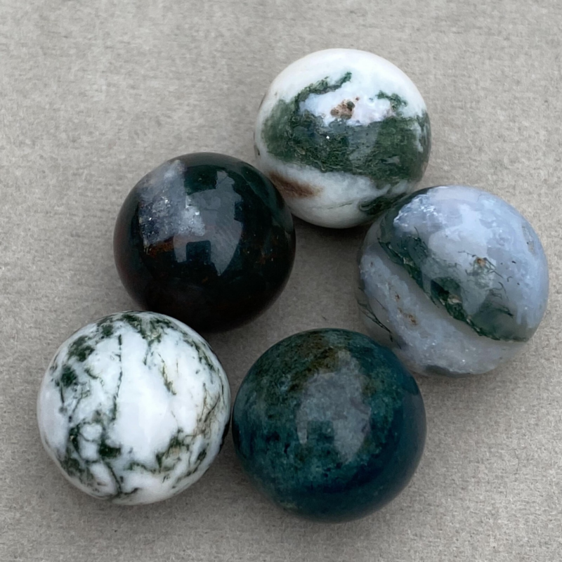 20pcs Wholesale Natural Aquatic agate Ball Quartz Crystal 15mm Sphere+box Reiki