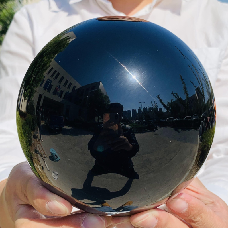 5.51LB Natural Obsidian Crystal Ball Quartz Crystal Energy Ball Reiki Healing