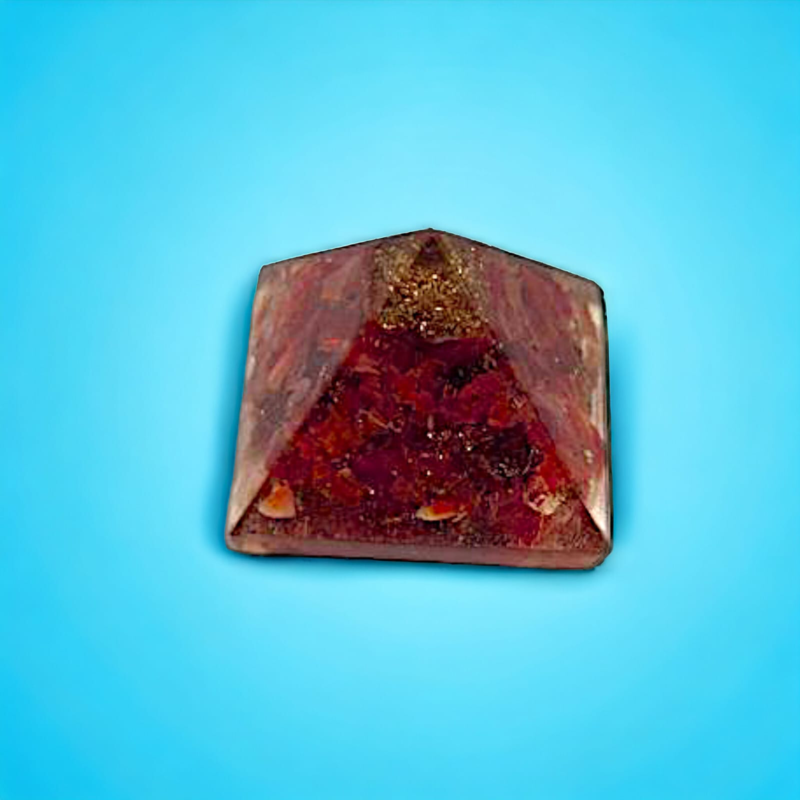 20-25MM Carneline Crystal Mini Pyramid Chakra Reiki Healing Meditation Orgonite